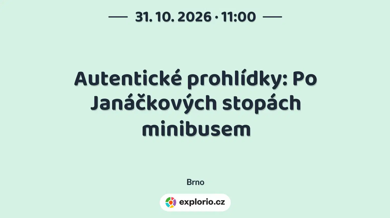 Autentické prohlídky: Po Janáčkových stopách minibusem – prohlídky a Muzea, Brno