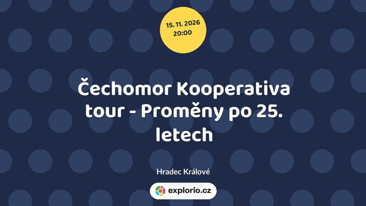 Čechomor Kooperativa tour - Proměny po 25. letech – divadlo, Hudba a Kino, Hradec Králové