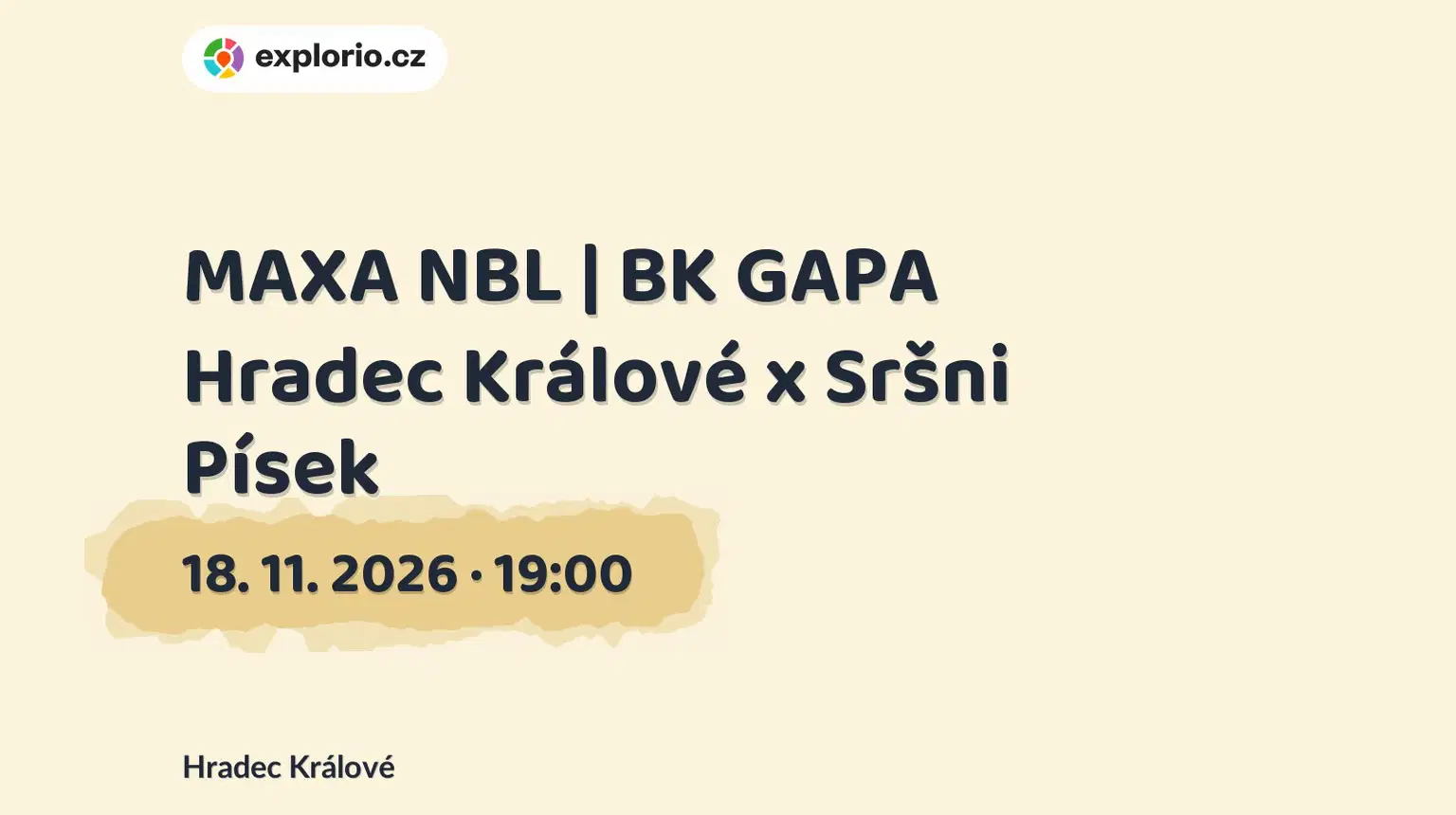 MAXA NBL | BK GAPA Hradec Králové x Sršni Písek – sport a Pohyb, Hradec Králové