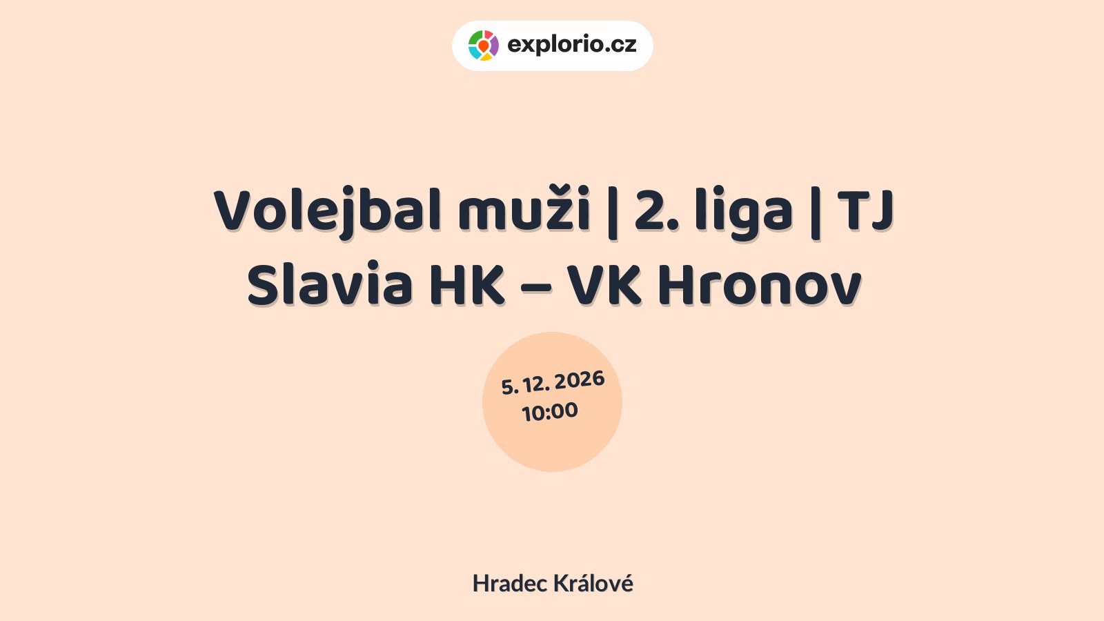 Volejbal muži | 2. liga | TJ Slavia HK – VK Hronov – sport a Pohyb, Hradec Králové