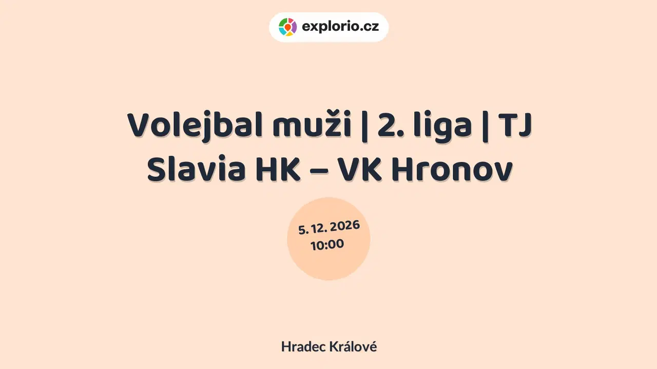 Volejbal muži | 2. liga | TJ Slavia HK – VK Hronov – sport a Pohyb, Hradec Králové