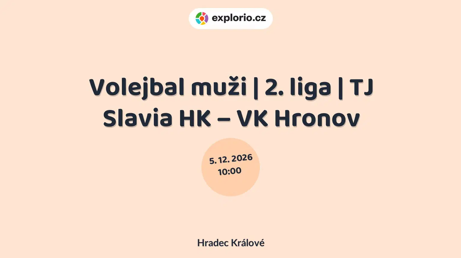 Volejbal muži | 2. liga | TJ Slavia HK – VK Hronov – sport a Pohyb, Hradec Králové