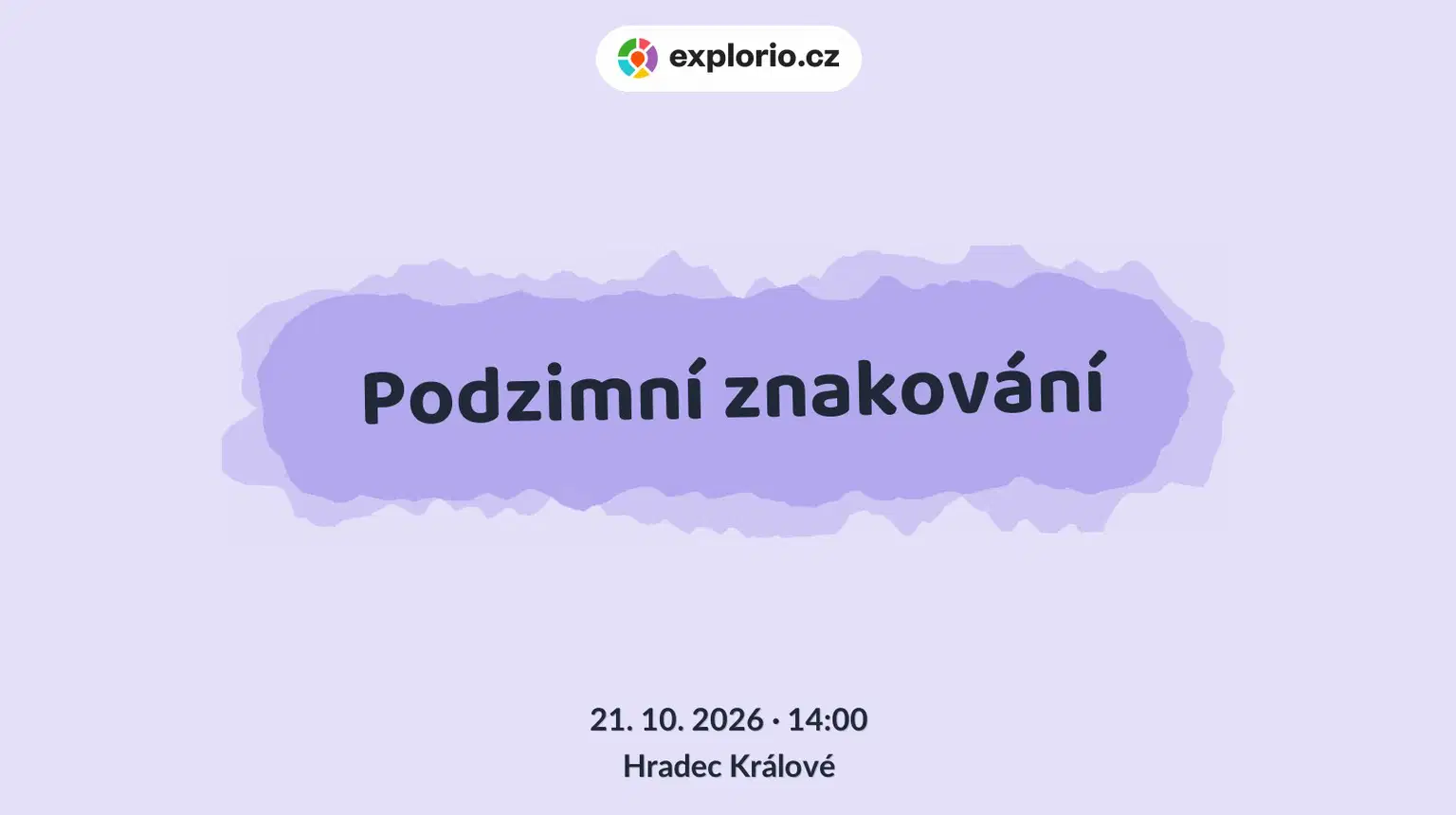 Podzimní znakování – tvořivé dílny a Workshopy, Hradec Králové