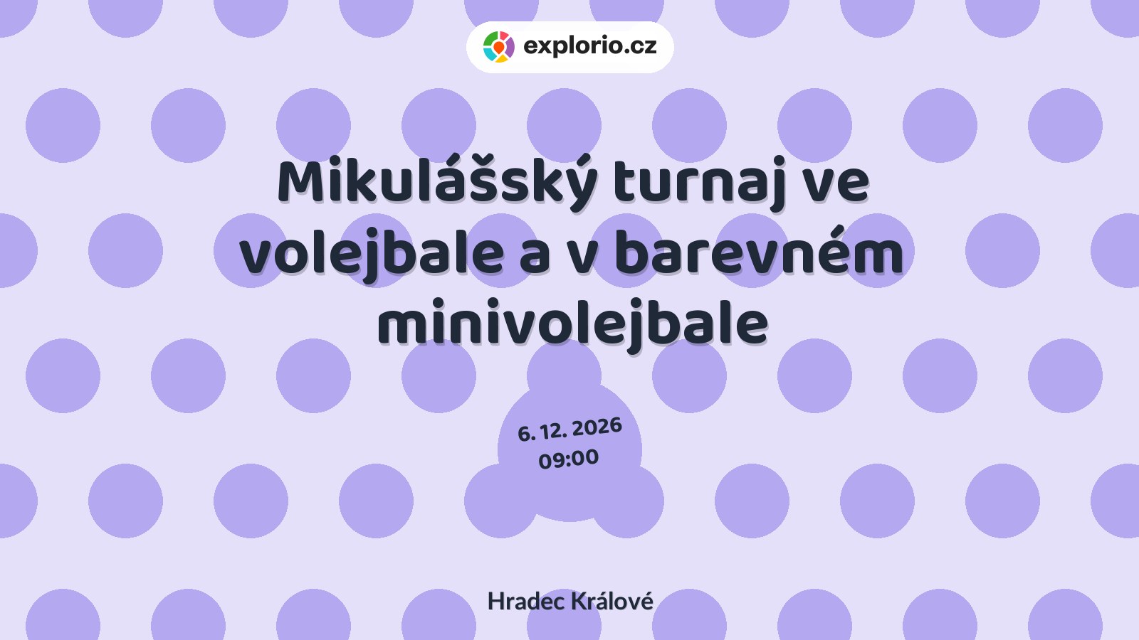 Mikulášský turnaj ve volejbale a v barevném minivolejbale – sport a Pohyb, Hradec Králové