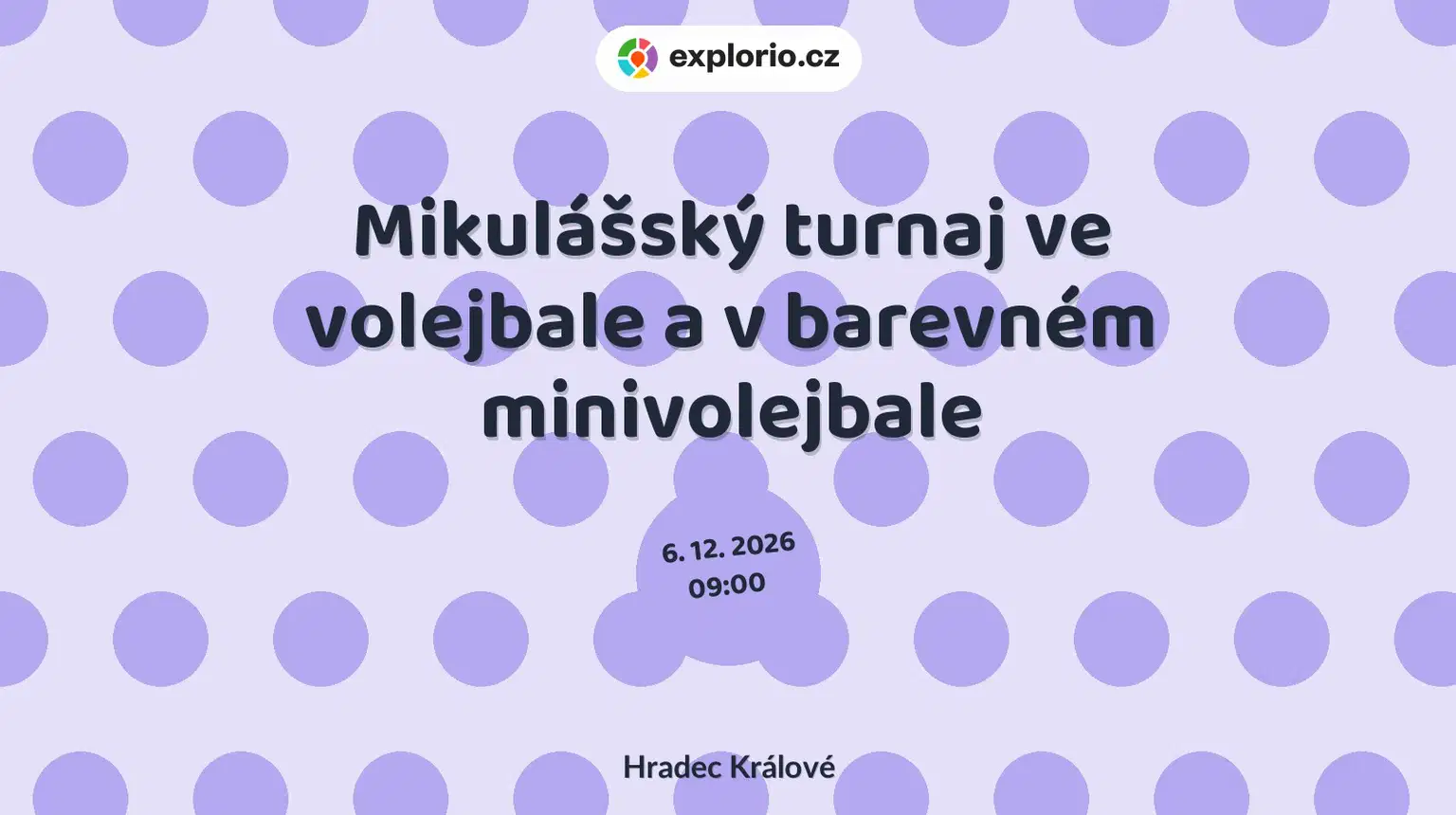 Mikulášský turnaj ve volejbale a v barevném minivolejbale – sport a Pohyb, Hradec Králové