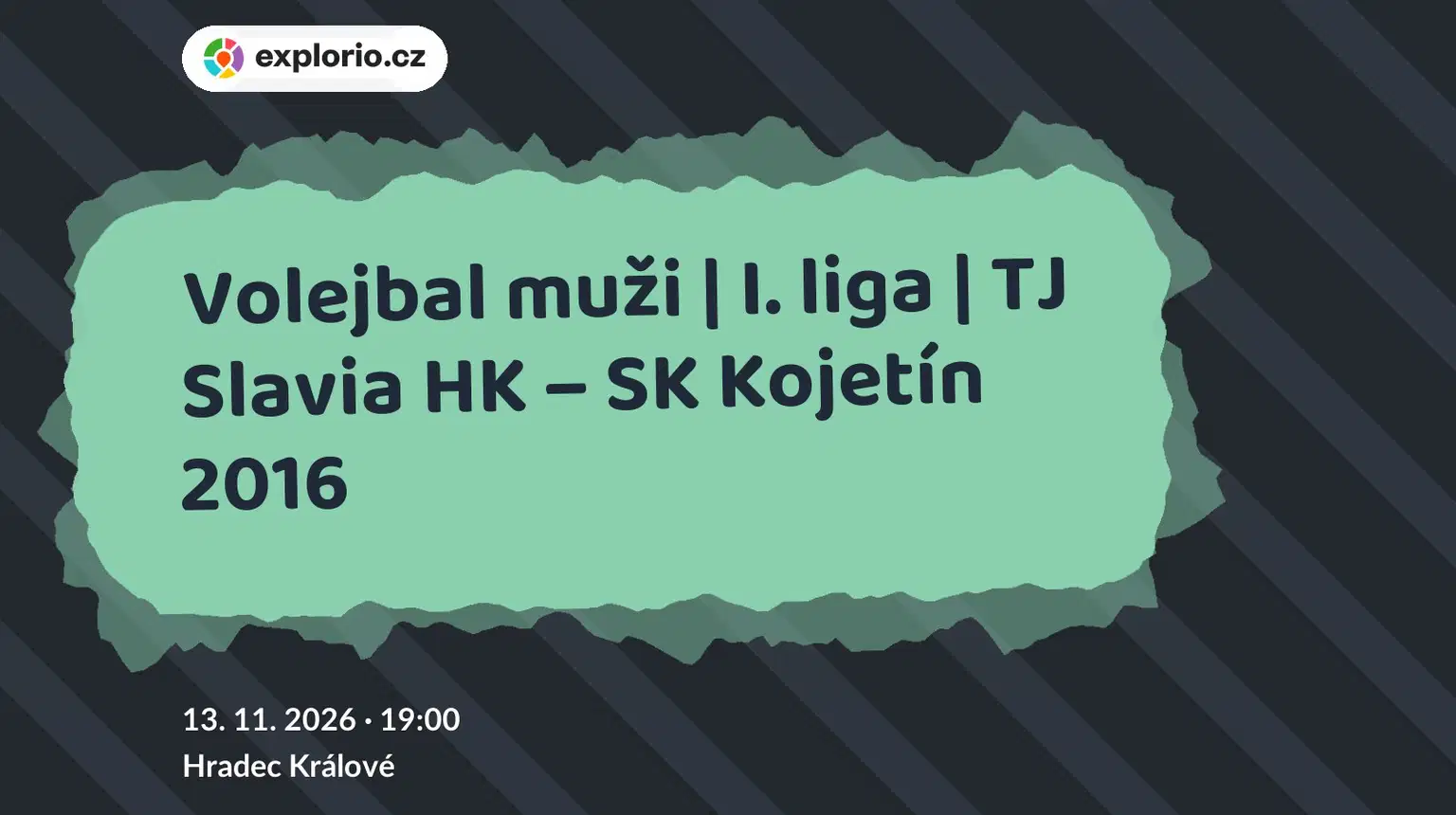 Volejbal muži | I. liga | TJ Slavia HK – SK Kojetín 2016 – sport a Pohyb, Hradec Králové