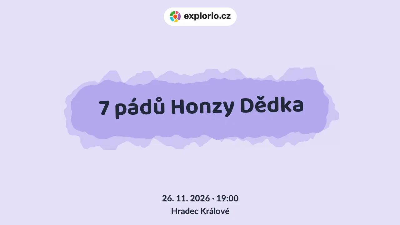 7 pádů Honzy Dědka – divadlo, Hudba a Kino, Hradec Králové