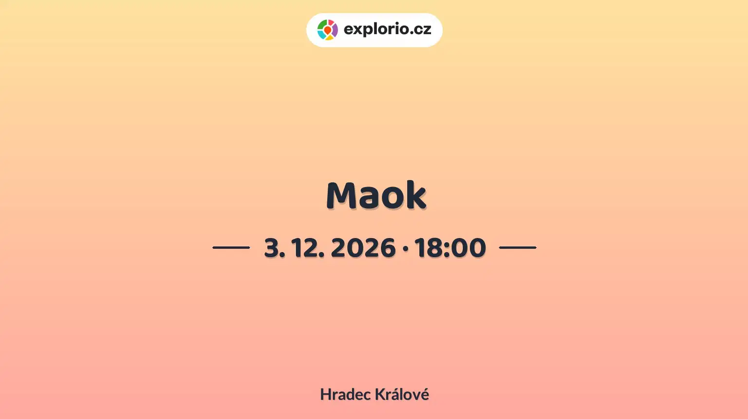 Maok – divadlo, Hudba a Kino, Hradec Králové