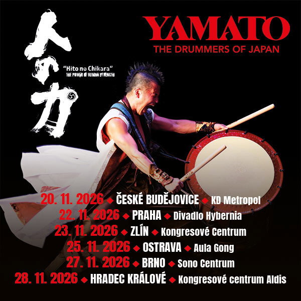 YAMATO - „Hito no Chikara“ - The Power of Human Strenght – divadlo, Hudba a Kino, Hradec Králové – fotka 2