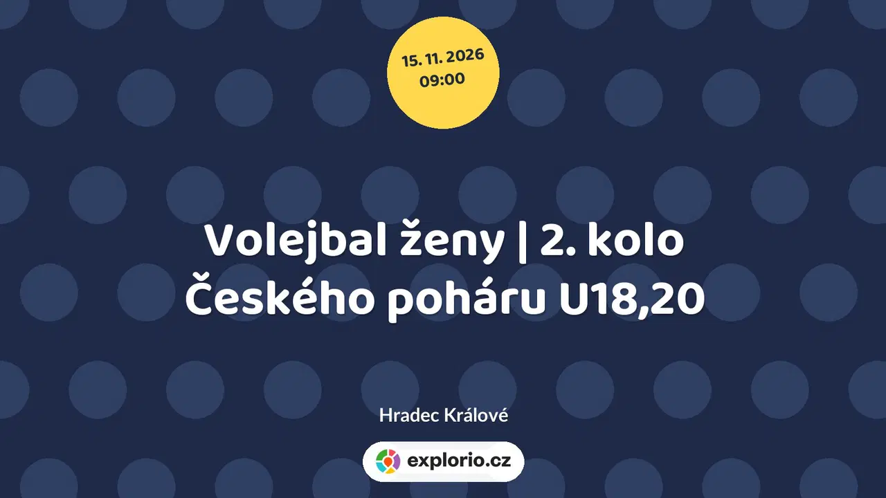 Volejbal ženy | 2. kolo Českého poháru U18,20 – sport a Pohyb, Hradec Králové