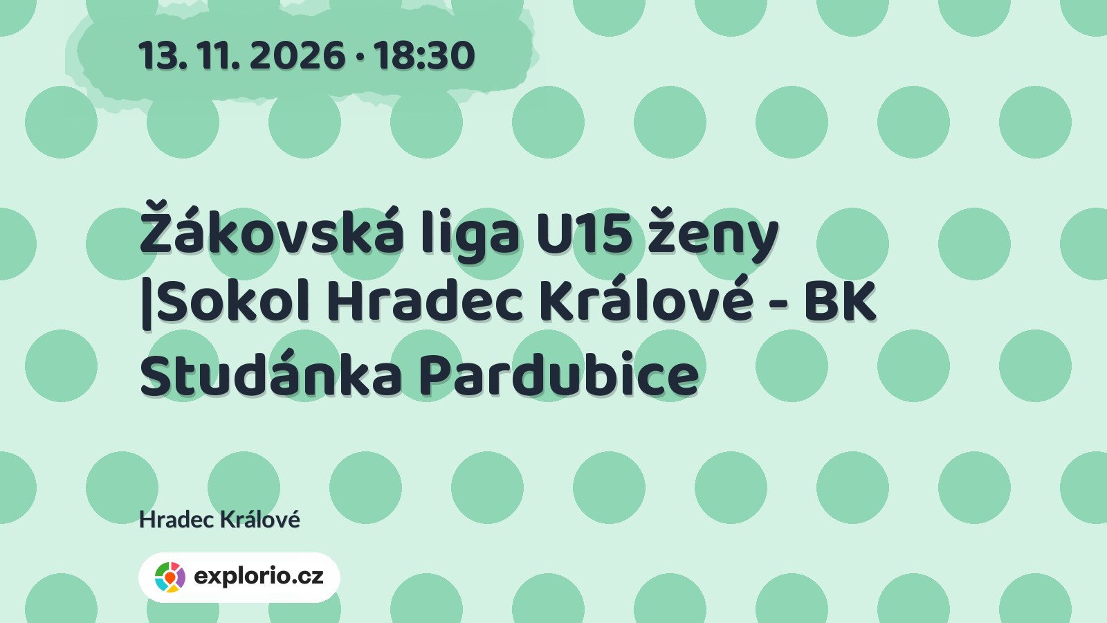 Žákovská liga U15 ženy |Sokol Hradec Králové - BK Studánka Pardubice – sport a Pohyb, Hradec Králové