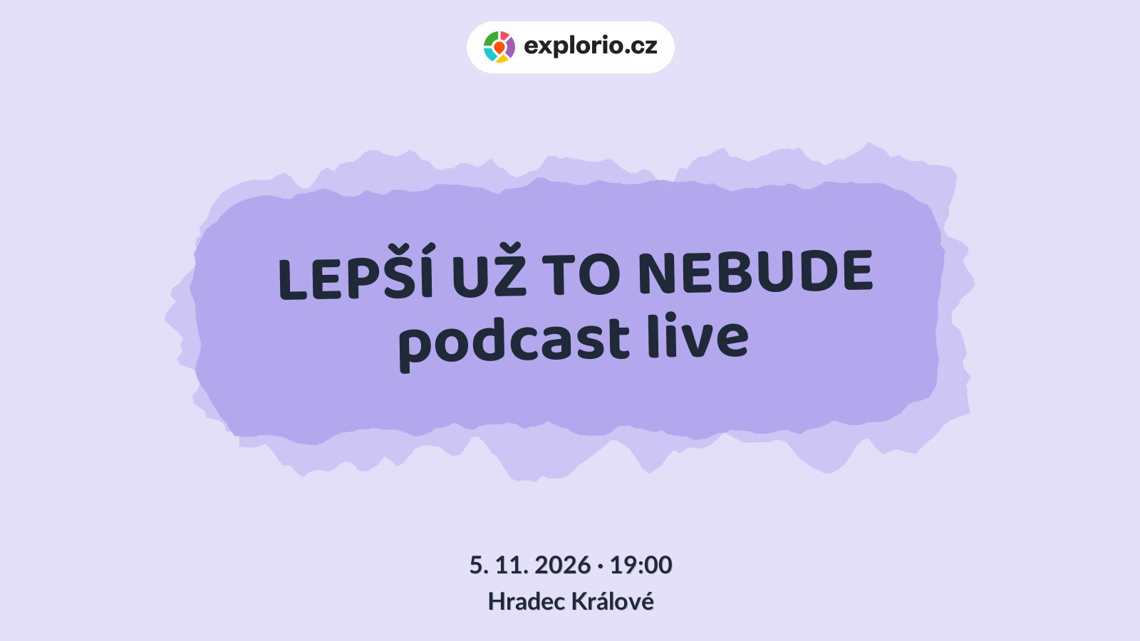LEPŠÍ UŽ TO NEBUDE podcast live – divadlo, Hudba a Kino, Hradec Králové