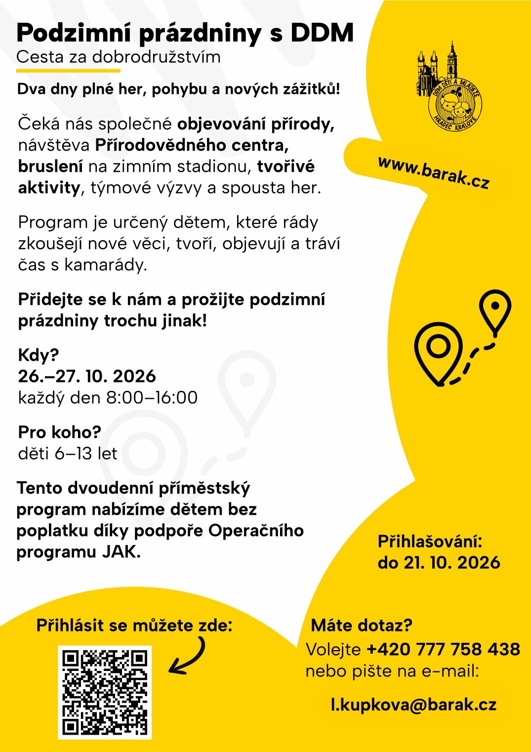 Podzimní prázdniny s DDM | Cesta za dobrodružstvím – příroda a Zvířátka, Hradec Králové – fotka 2