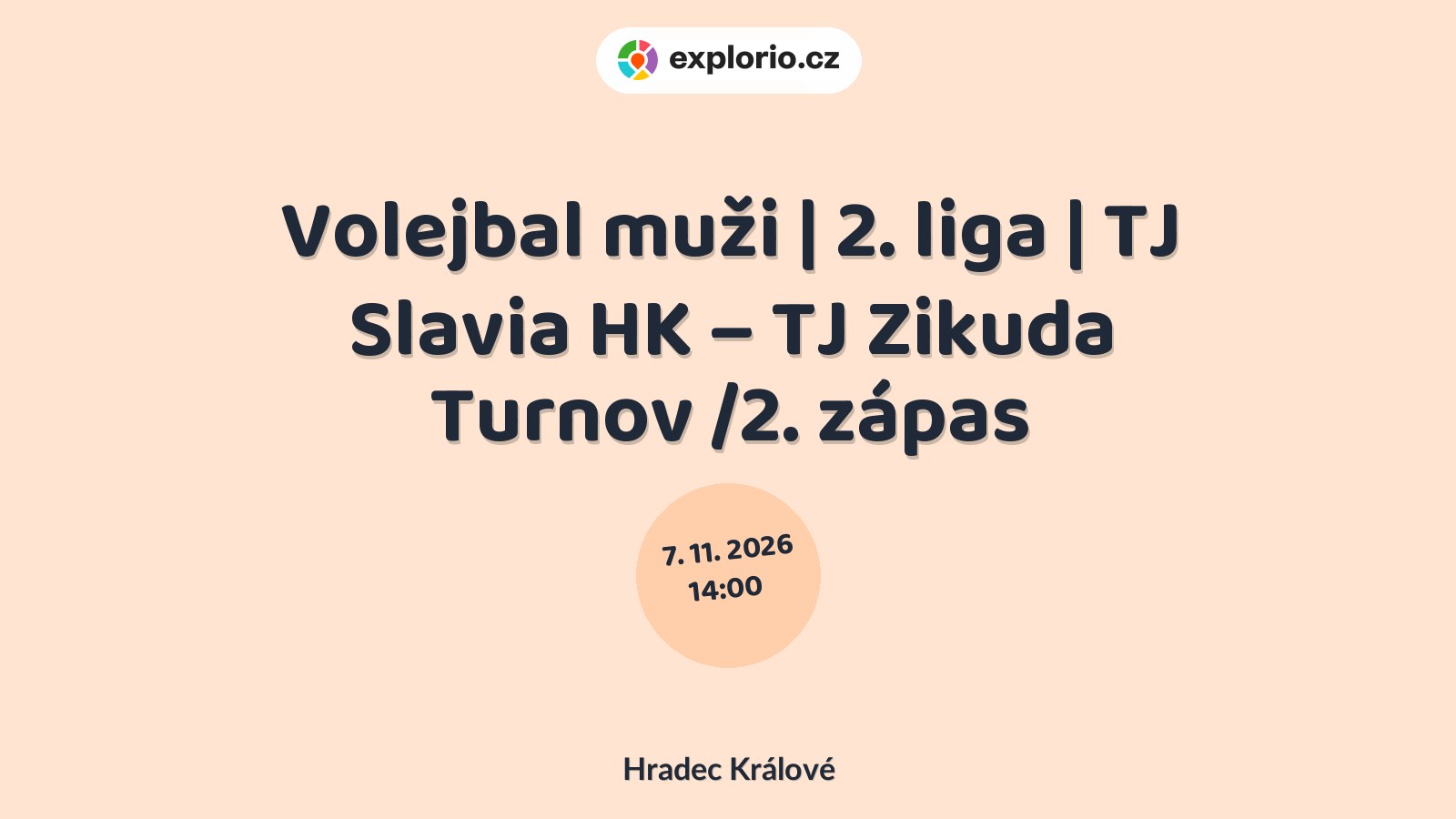 Volejbal muži | 2. liga | TJ Slavia HK – TJ Zikuda Turnov /2. zápas – sport a Pohyb, Hradec Králové