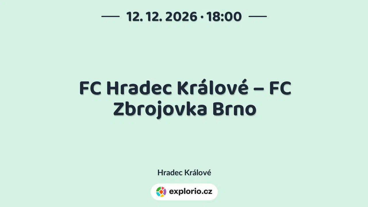FC Hradec Králové – FC Zbrojovka Brno – sport a Pohyb, Hradec Králové