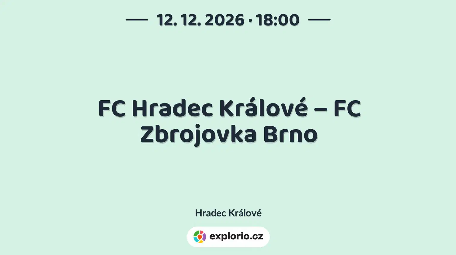 FC Hradec Králové – FC Zbrojovka Brno – sport a Pohyb, Hradec Králové