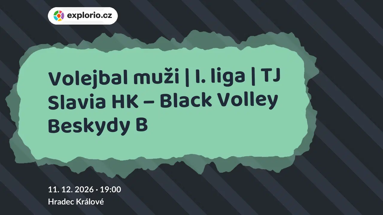 Volejbal muži | I. liga | TJ Slavia HK – Black Volley Beskydy B – sport a Pohyb, Hradec Králové