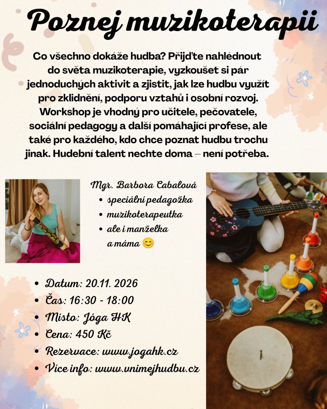 Poznej muzikoterapii – tvořivé dílny a Workshopy, Hradec Králové – fotka 2
