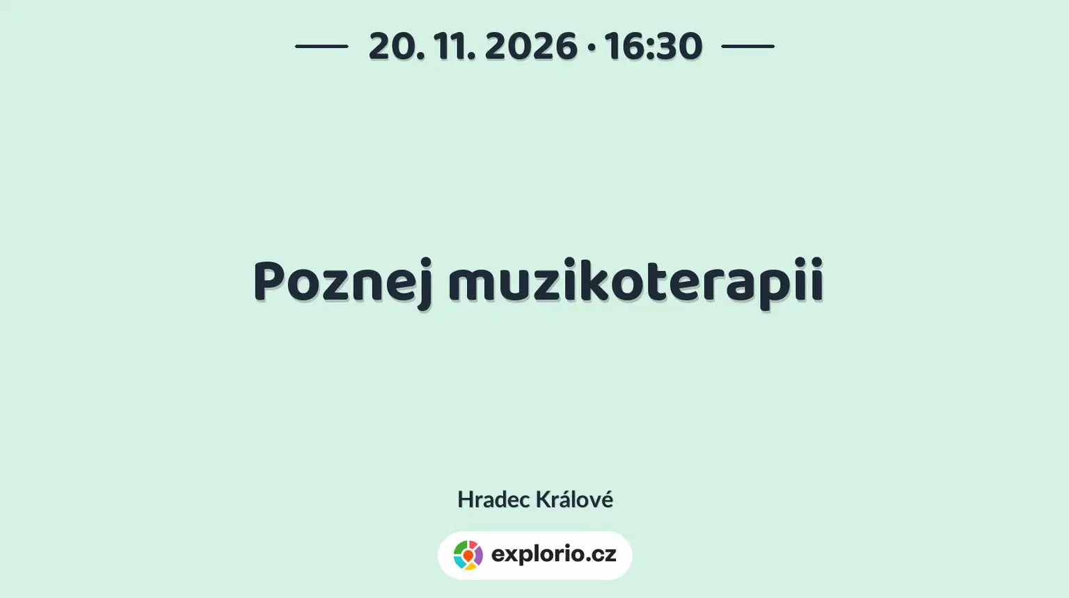 Poznej muzikoterapii – tvořivé dílny a Workshopy, Hradec Králové