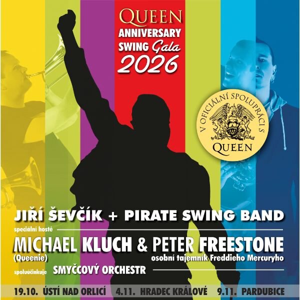 PIRATE SWING Band - QUEEN ANNIVERSARY SWING GALA 2026 – divadlo, Hudba a Kino, Hradec Králové – fotka 2