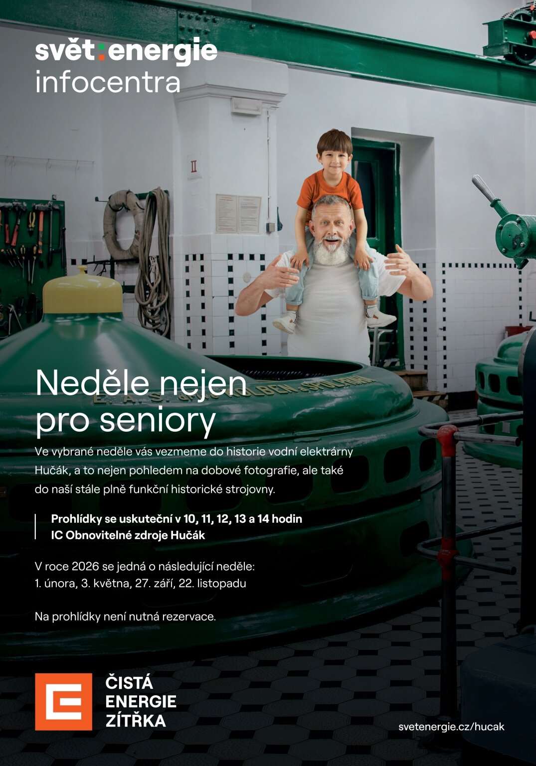 Neděle nejen pro seniory na Hučáku (prohlídky v 10, 11, 12, 13 a 14 hodin) – prohlídky a Muzea, Hradec Králové – fotka 2