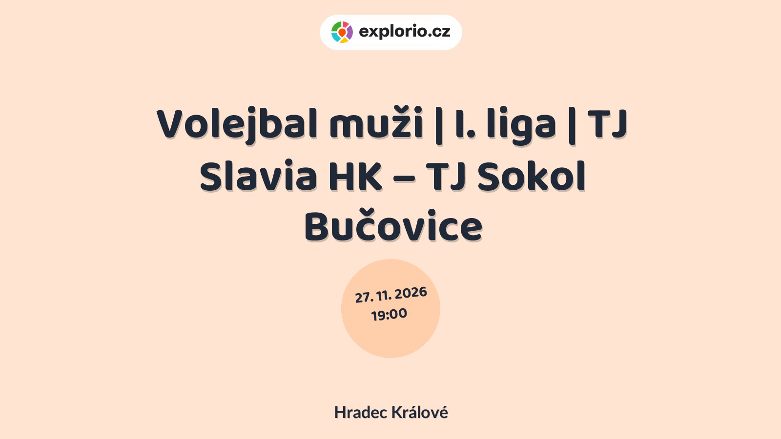 Volejbal muži | I. liga | TJ Slavia HK – TJ Sokol Bučovice – sport a Pohyb, Hradec Králové