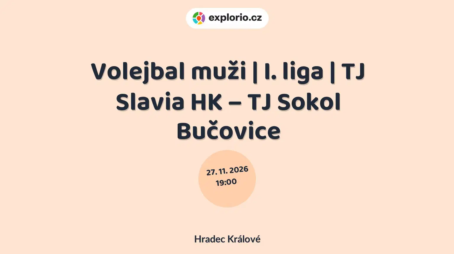 Volejbal muži | I. liga | TJ Slavia HK – TJ Sokol Bučovice – sport a Pohyb, Hradec Králové