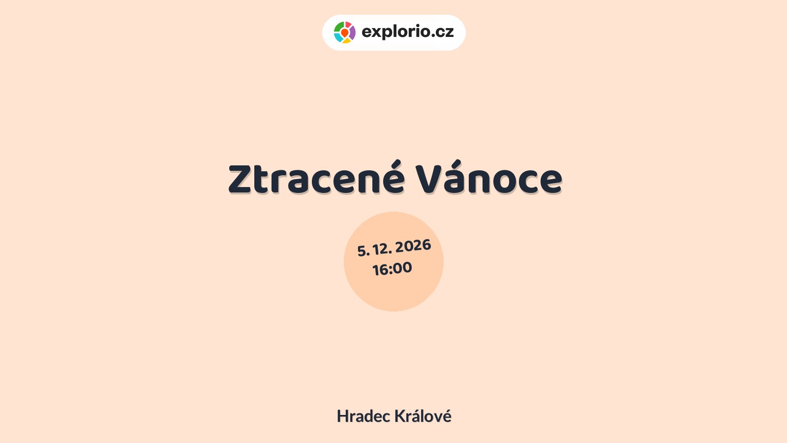 Ztracené Vánoce – divadlo, Hudba a Kino, Hradec Králové