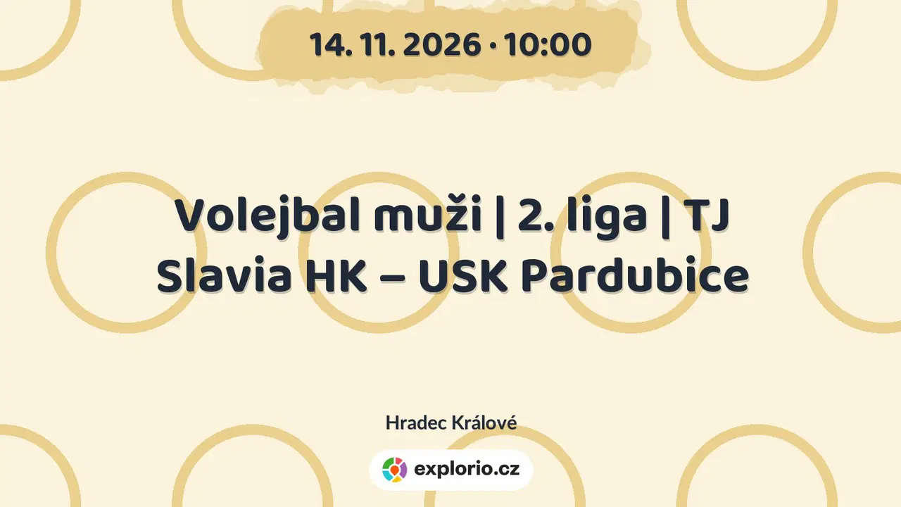 Volejbal muži | 2. liga | TJ Slavia HK – USK Pardubice – sport a Pohyb, Hradec Králové