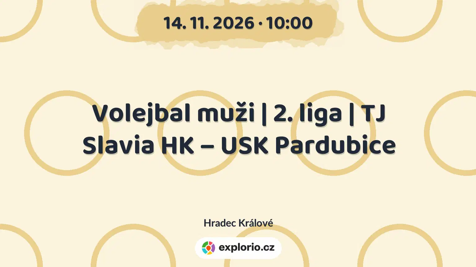 Volejbal muži | 2. liga | TJ Slavia HK – USK Pardubice – sport a Pohyb, Hradec Králové