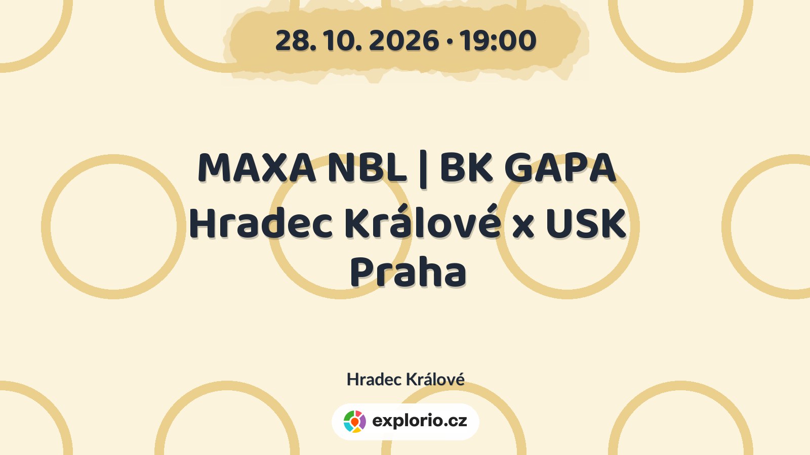 MAXA NBL | BK GAPA Hradec Králové x USK Praha – sport a Pohyb, Hradec Králové