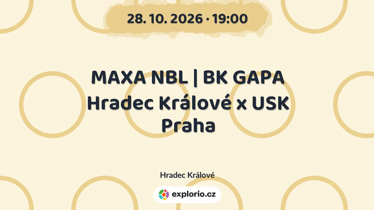 MAXA NBL | BK GAPA Hradec Králové x USK Praha – sport a Pohyb, Hradec Králové