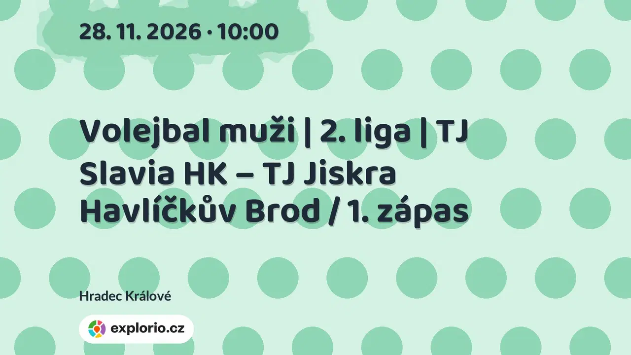 Volejbal muži | 2. liga | TJ Slavia HK – TJ Jiskra Havlíčkův Brod / 1. zápas – sport a Pohyb, Hradec Králové