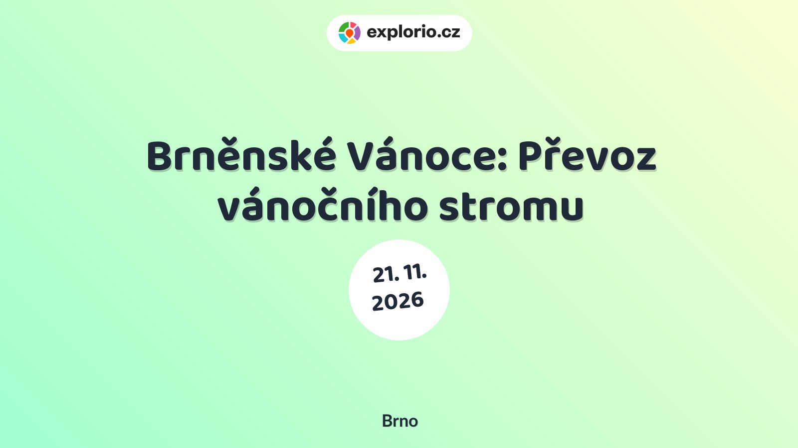 Brněnské Vánoce: Převoz vánočního stromu – festivaly a Slavnosti, Brno