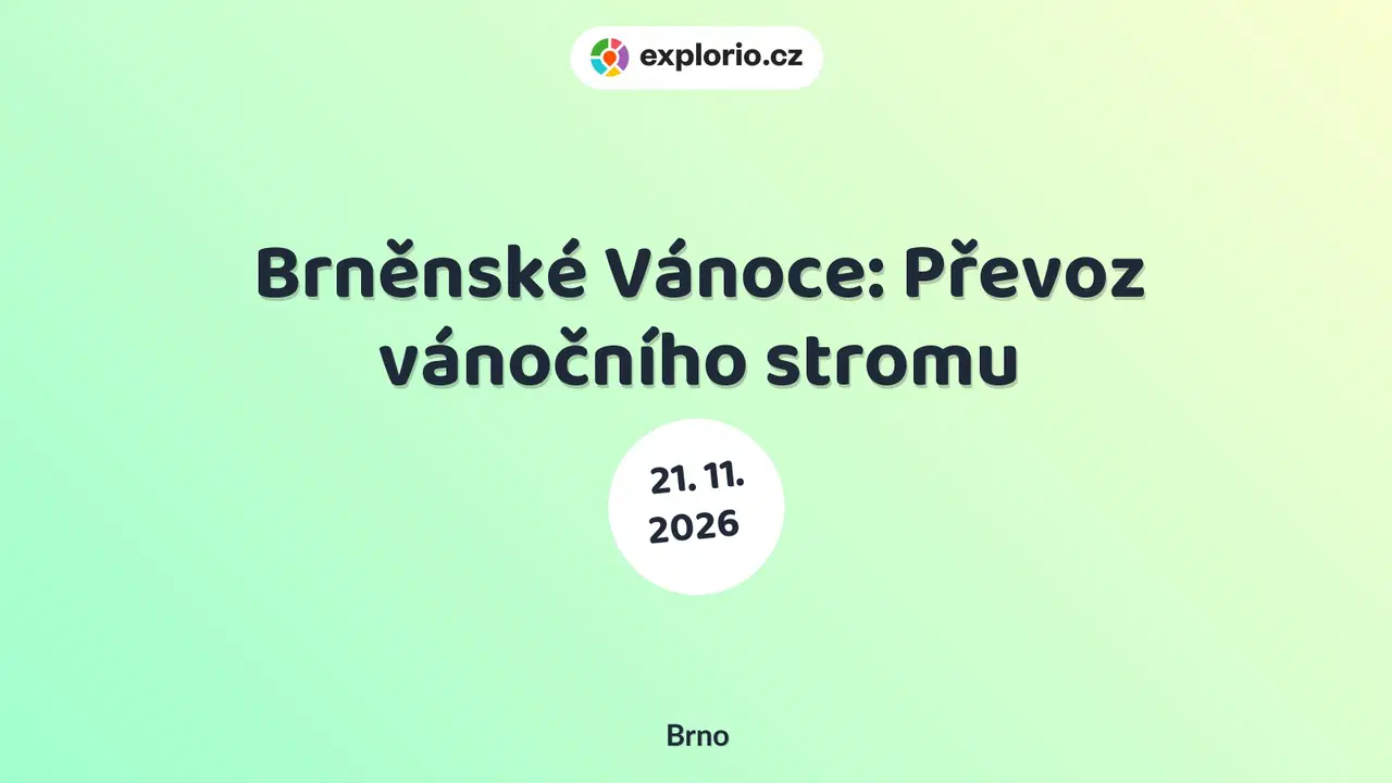Brněnské Vánoce: Převoz vánočního stromu – festivaly a Slavnosti, Brno