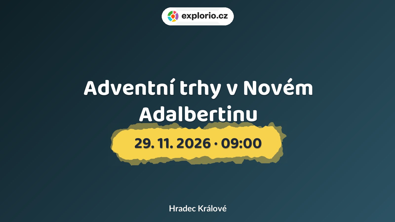 Adventní trhy v Novém Adalbertinu – festivaly a Slavnosti, Hradec Králové
