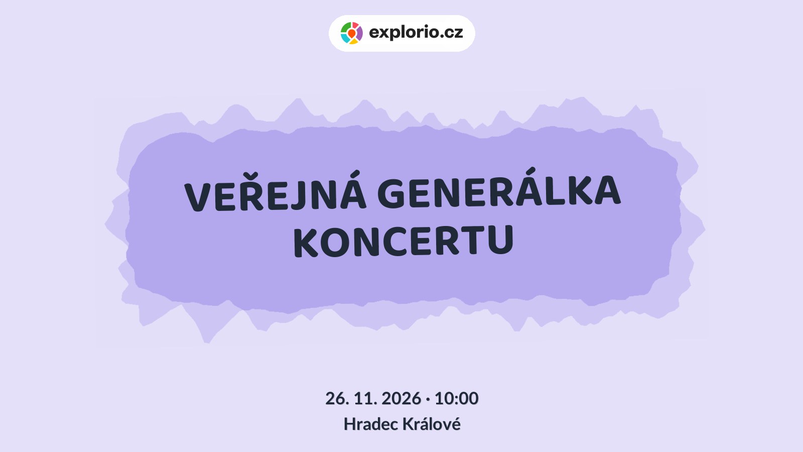 VEŘEJNÁ GENERÁLKA KONCERTU – divadlo, Hudba a Kino, Hradec Králové