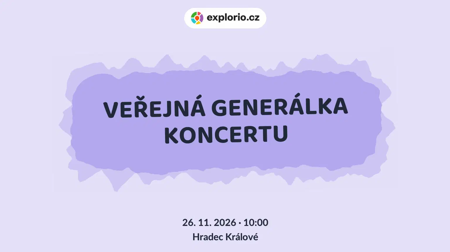 VEŘEJNÁ GENERÁLKA KONCERTU – divadlo, Hudba a Kino, Hradec Králové