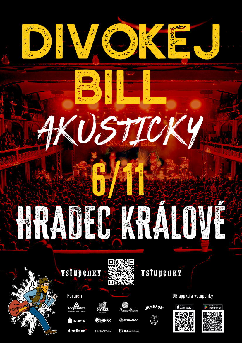 Divokej Bill akusticky – divadlo, Hudba a Kino, Hradec Králové – fotka 2