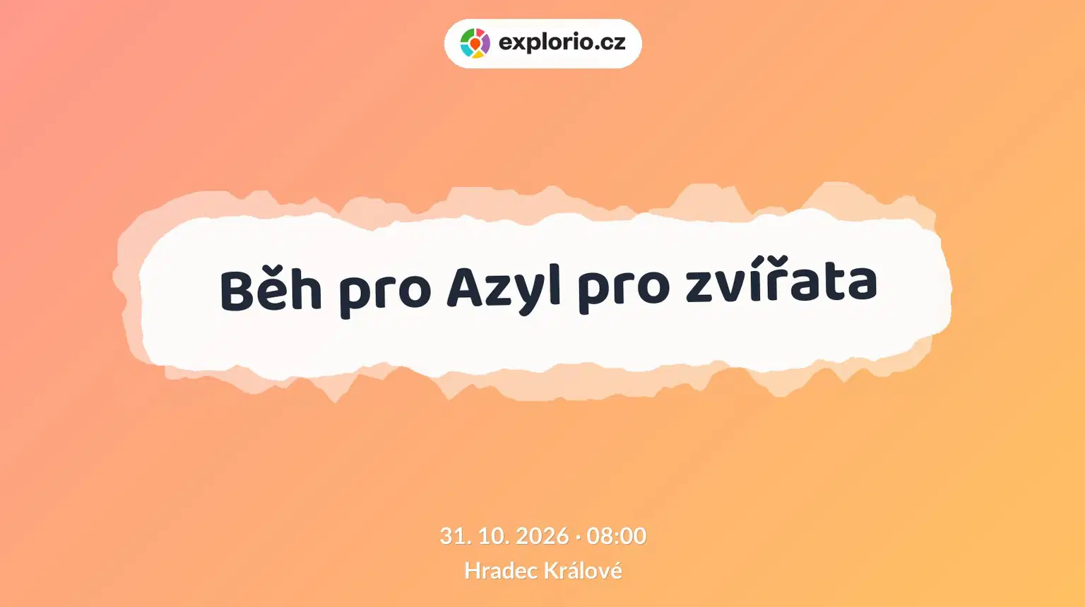 Běh pro Azyl pro zvířata – sport a Pohyb, Hradec Králové