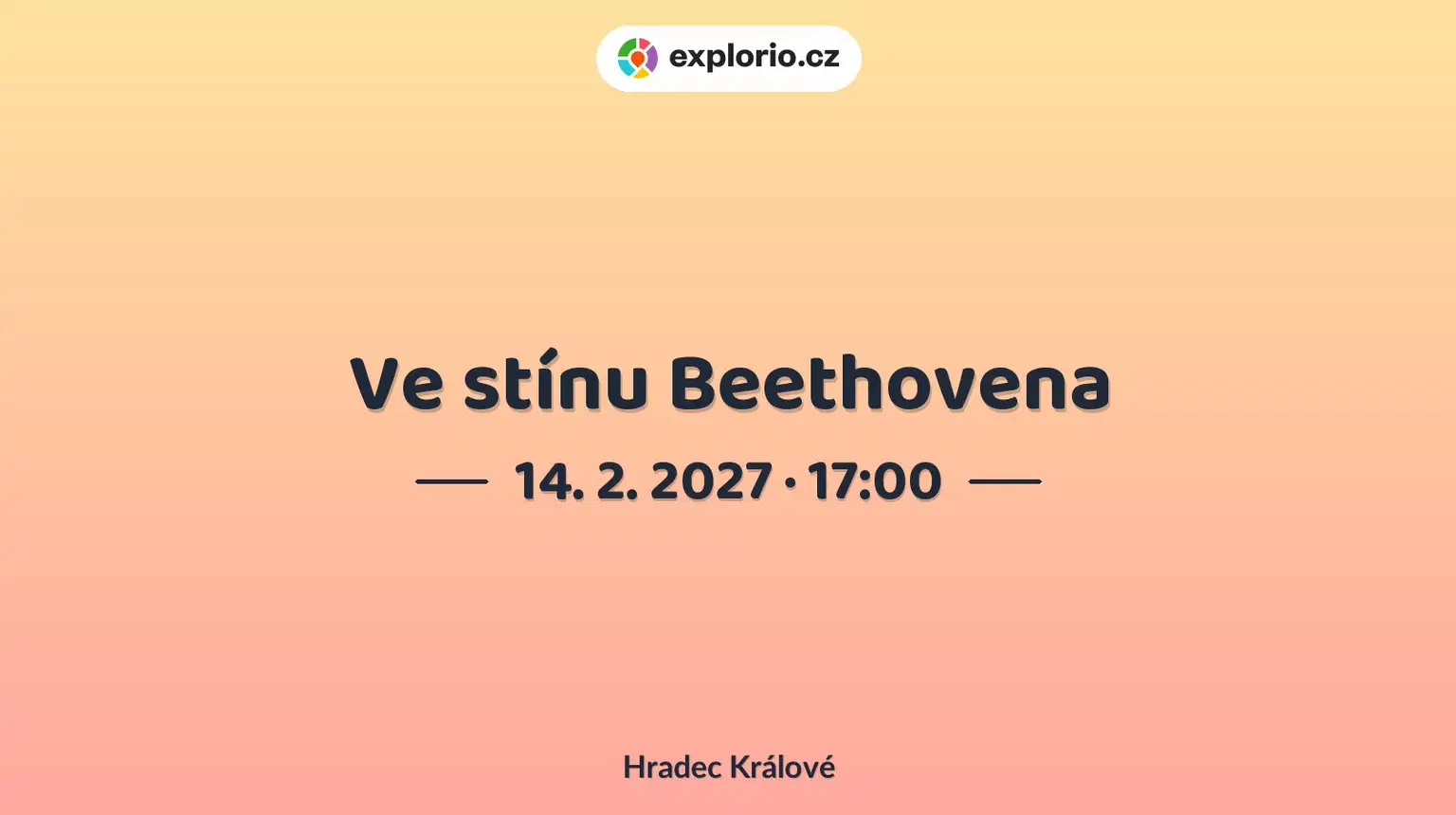 Ve stínu Beethovena – divadlo, Hudba a Kino, Hradec Králové