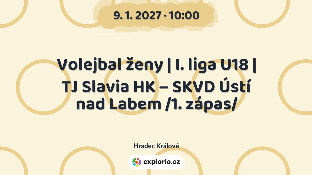 Volejbal ženy | I. liga U18 | TJ Slavia HK – SKVD Ústí nad Labem /1. zápas/ – sport a Pohyb, Hradec Králové