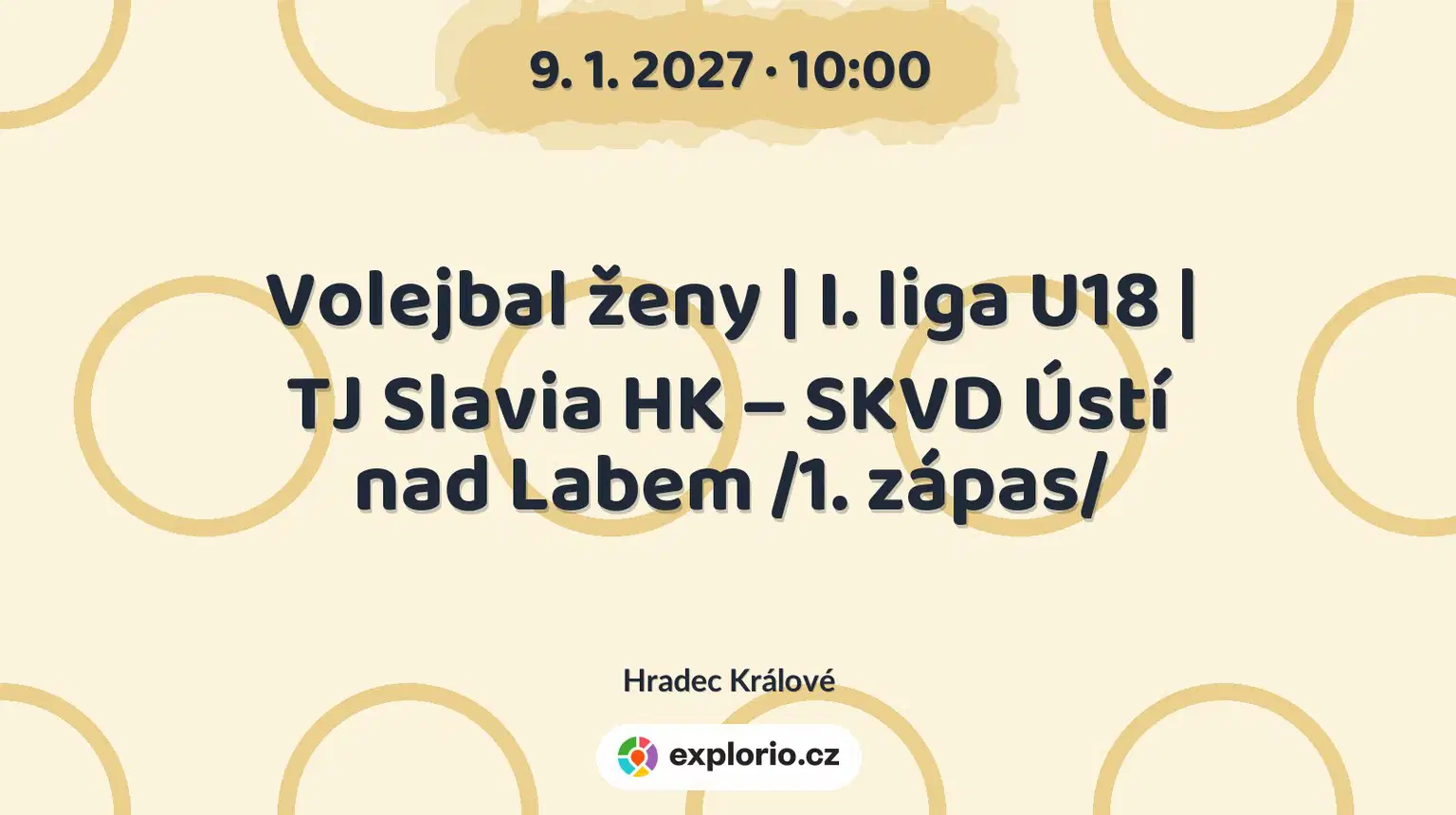 Volejbal ženy | I. liga U18 | TJ Slavia HK – SKVD Ústí nad Labem /1. zápas/ – sport a Pohyb, Hradec Králové