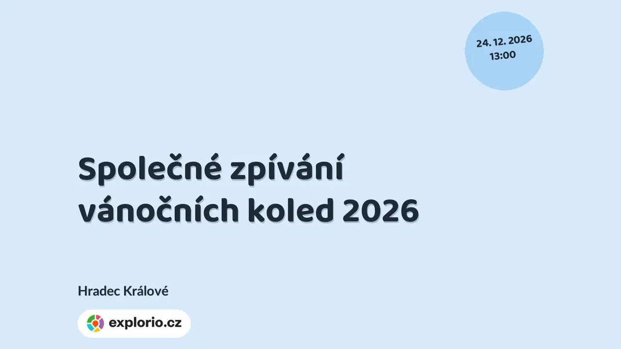 Společné zpívání vánočních koled 2026 – divadlo, Hudba a Kino, Hradec Králové