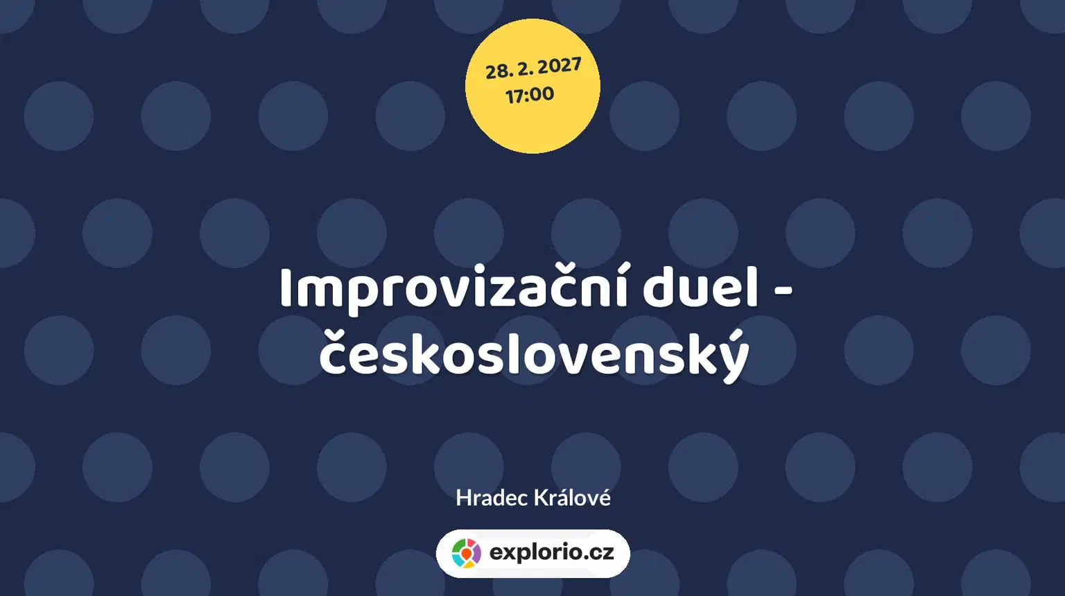 Improvizační duel - československý – divadlo, Hudba a Kino, Hradec Králové