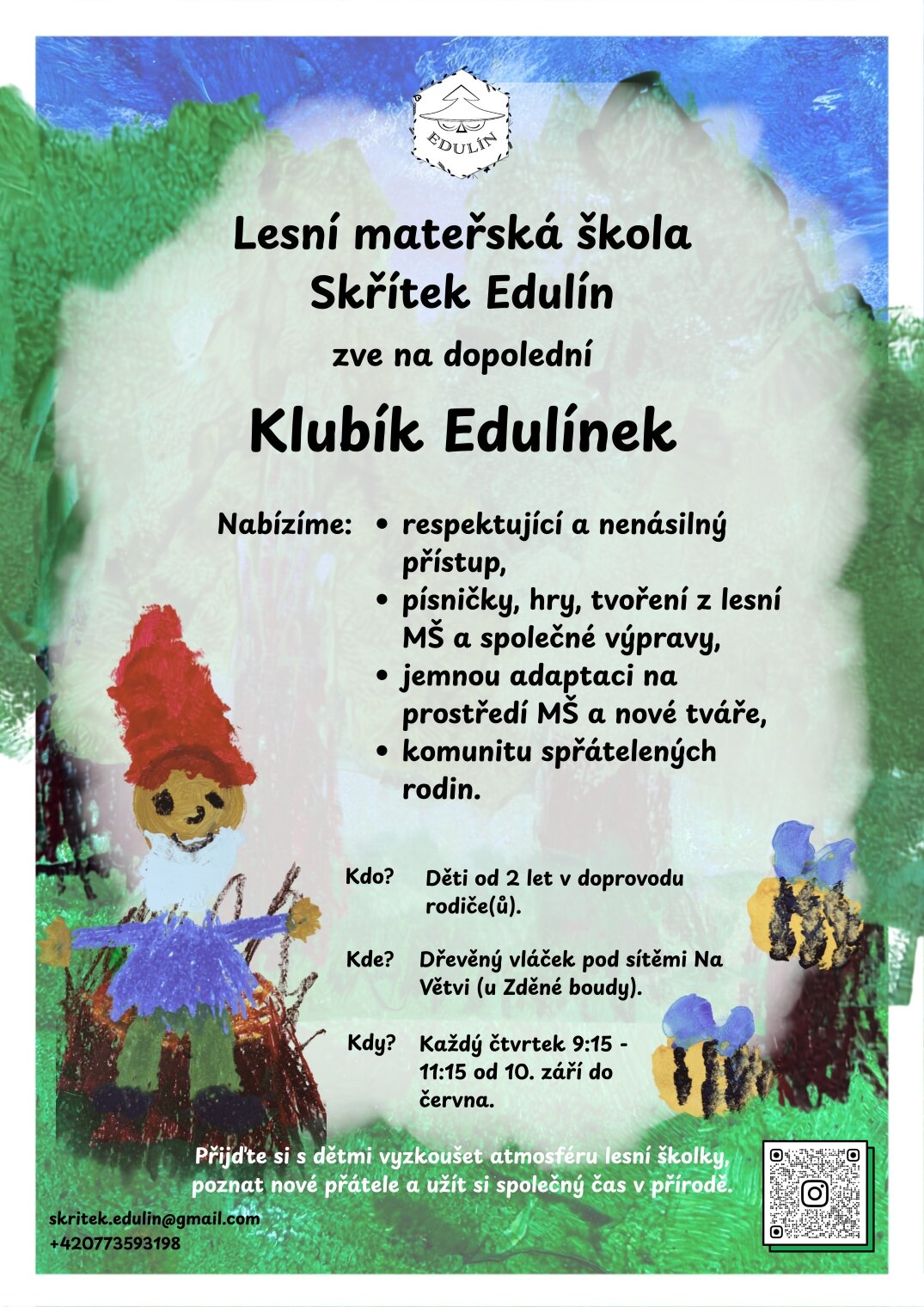 Klubík Lesní MŠ – Setkávání pro nejmenší s rodiči – příroda a Zvířátka, Hradec Králové – fotka 2