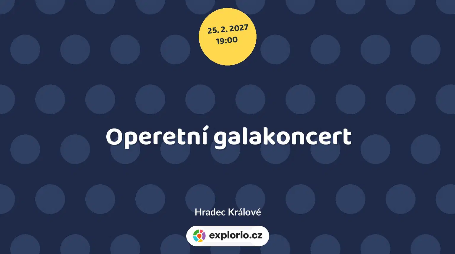 Operetní galakoncert – divadlo, Hudba a Kino, Hradec Králové