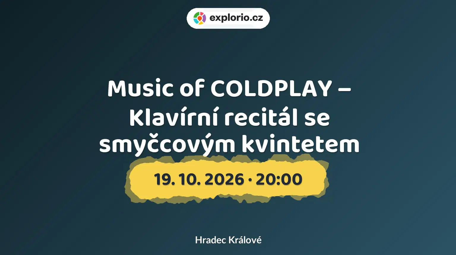 Music of COLDPLAY – Klavírní recitál se smyčcovým kvintetem – divadlo, Hudba a Kino, Hradec Králové