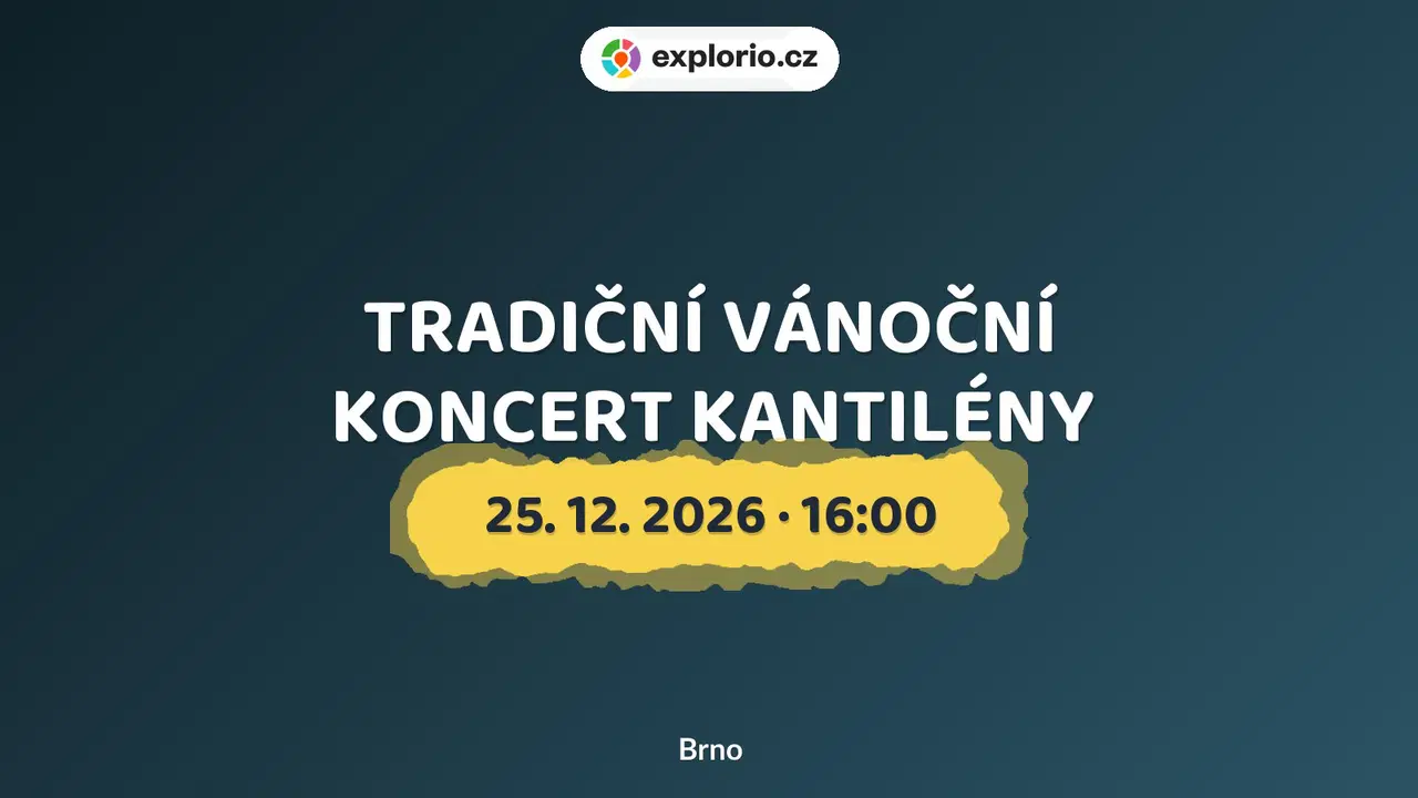 TRADIČNÍ VÁNOČNÍ KONCERT KANTILÉNY – divadlo, Hudba a Kino, Brno
