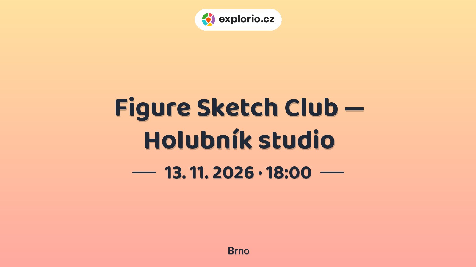 Figure Sketch Club — Holubník studio – tvořivé dílny a Workshopy, Brno